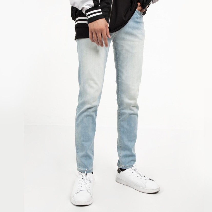 Quần jean nam xanh nhạt ✅ Quần jean xanh nam ✅ Dáng skinny Daddystore