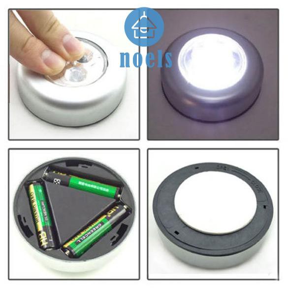 Ready 3 LED Light AAA Battery Powered Touch Switch Light White Lighting HighQualityLamp ♥noel living