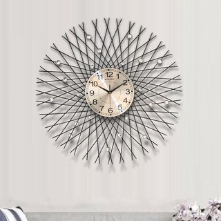 Mua Đồng hồ treo tường MONSKY GCLOCK loại 75X75 (cm) cao cấp làm từ kim loại sơn tĩnh điện chạy máy kim trôi chuẩn (1919)