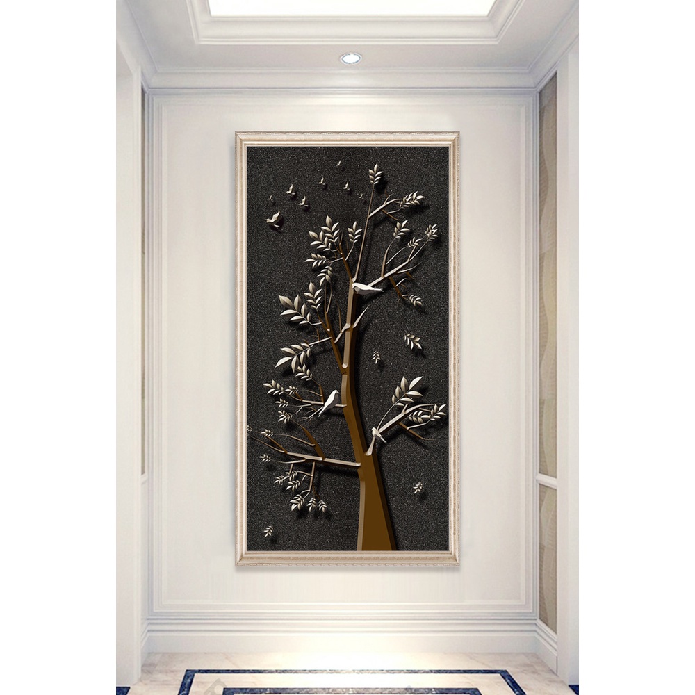 In hình ép gỗ Laminate TRANH HÀNH LANG HIỆN ĐẠI - Mẫu 82 (50x75, 60x90, 70x110). In ảnh theo yêu cầu