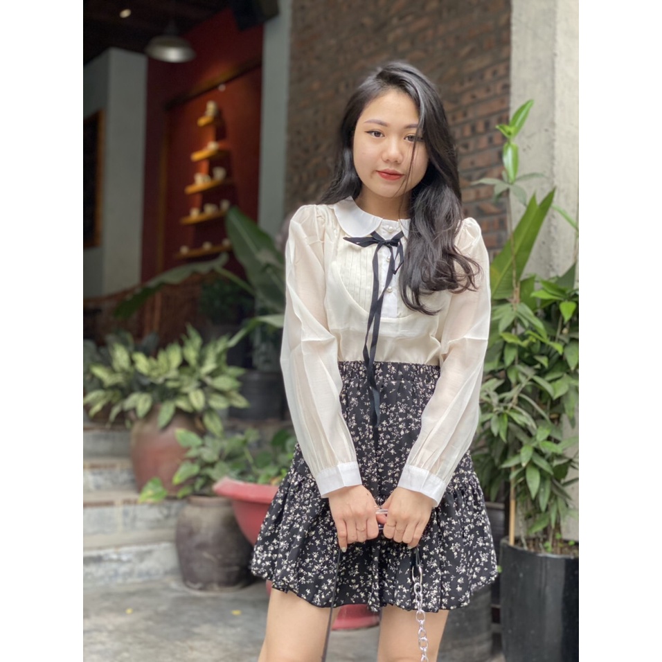 Chân váy hoa nhí vintage Zinti CV17