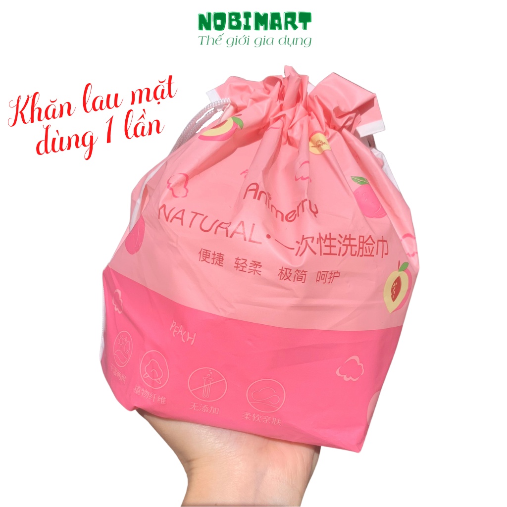 Khăn lau mặt 1 lần Animerry khăn giấy khô lau rửa mặt cho bé tẩy trang