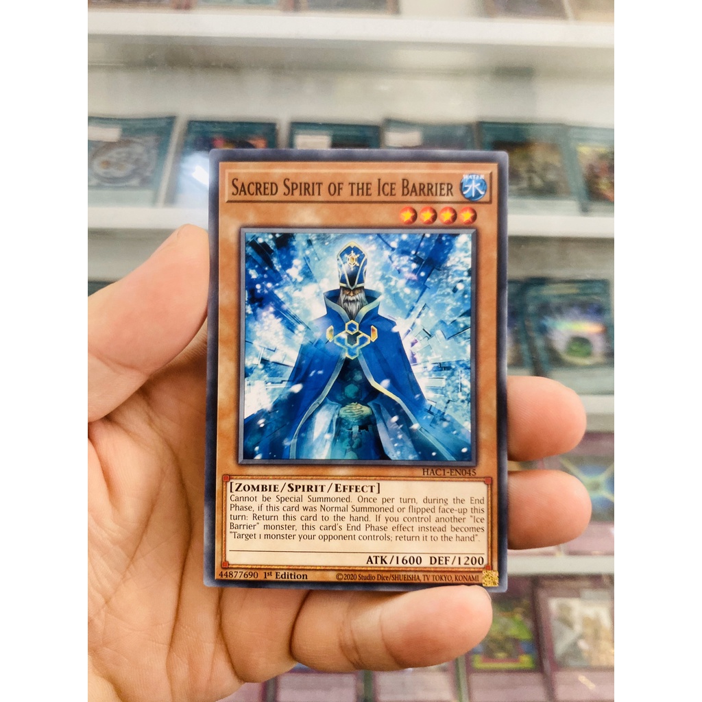 Thẻ Bài YugiOh! Mã HAC1-EN045 - Sacred Spirit of the Ice Barrier - Common - 1st Edition