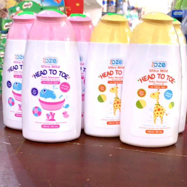 Sữa Tắm Gội Toàn Thân Cho Bé Oze 180ml Thái Lan