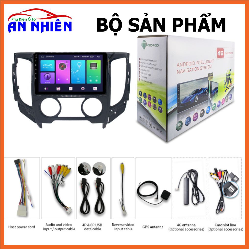 Màn Hình Android 9 inch Cho Xe TRITON 2015-2020 - Đầu DVD Chạy Android Kèm Mặt Dưỡng Giắc Zin Cho Mitsubishi Triton