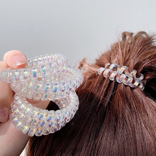 Dây Buộc Tóc Cao Su Dày Mặt Nhám Không Đường May Phong Cách Hàn Quốc Cho Nữ