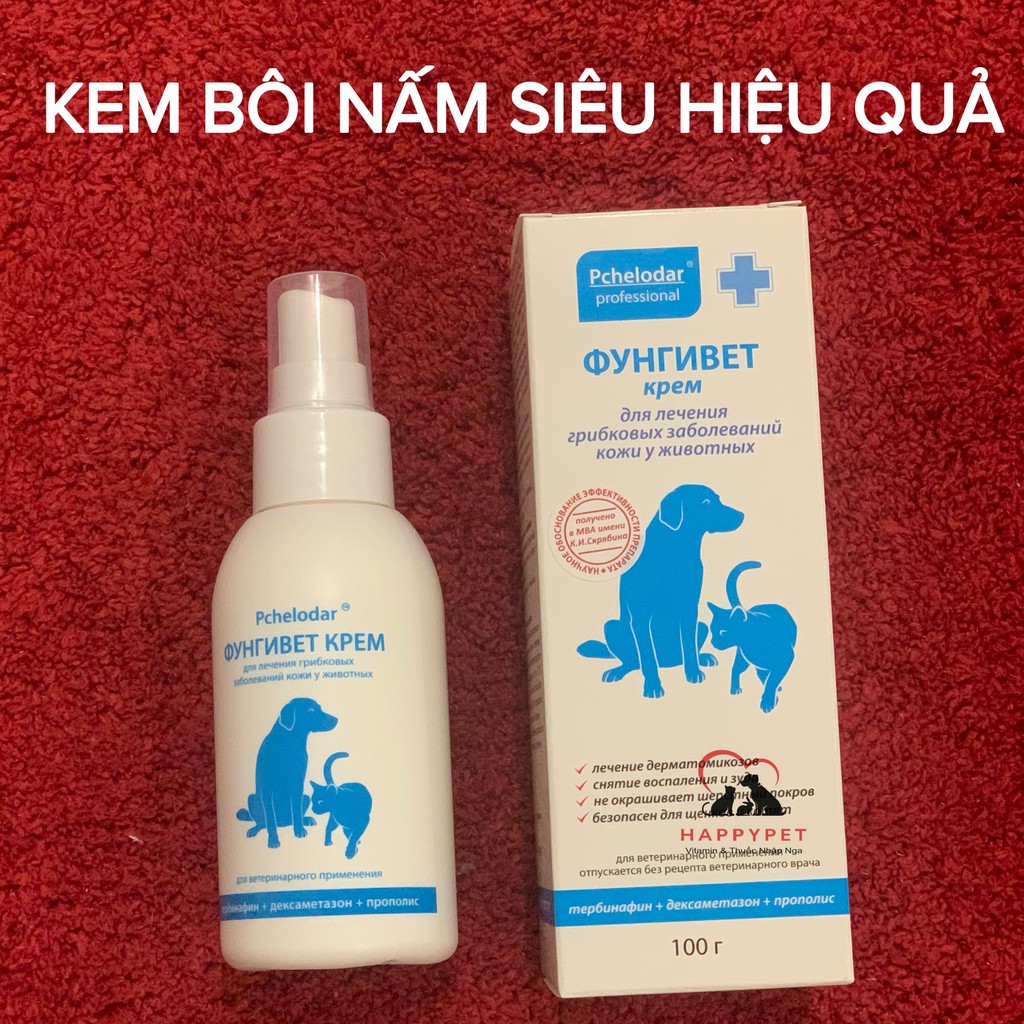 KEM NẤM DA PCHELODAR CHO CHÓ MÈO 100ML GIÁ CỰC RẺ