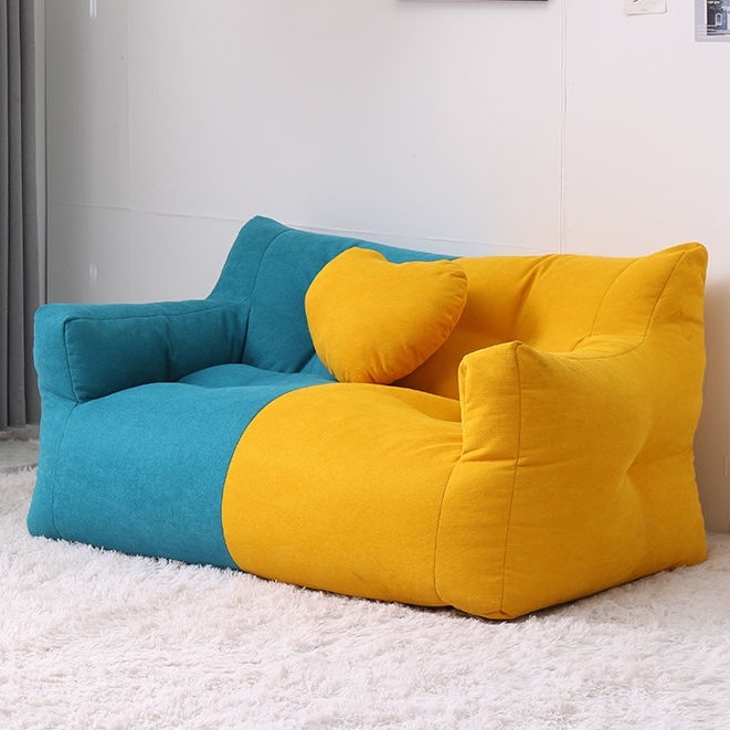 Ghế sofa lười tatami hạt xốp, cỡ lớn, ghế đôi siêu bền và nhẹ, hình dáng dễ thương cảm giác thỏa mãi dễ chịu dễ vệ sinh