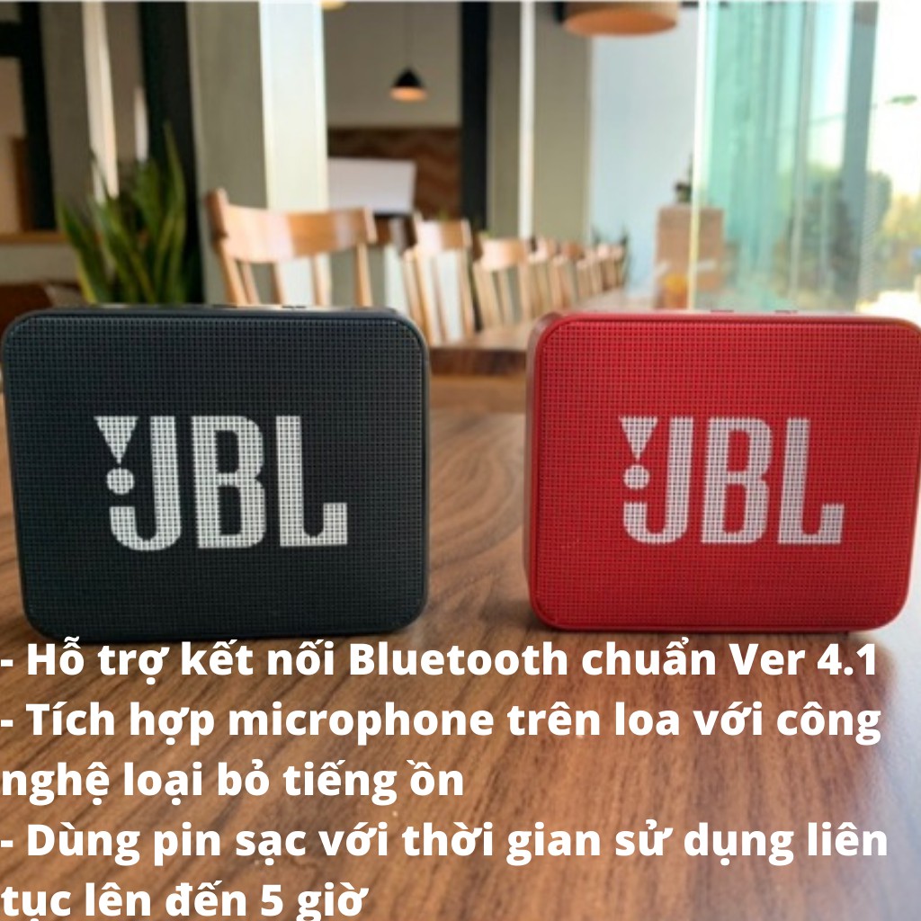 Loa Bluetooth JBL Go 2 - 3.1W, FULLBOX NEW 100%, Chống nước tiêu chuẩn IPX7 - tistore