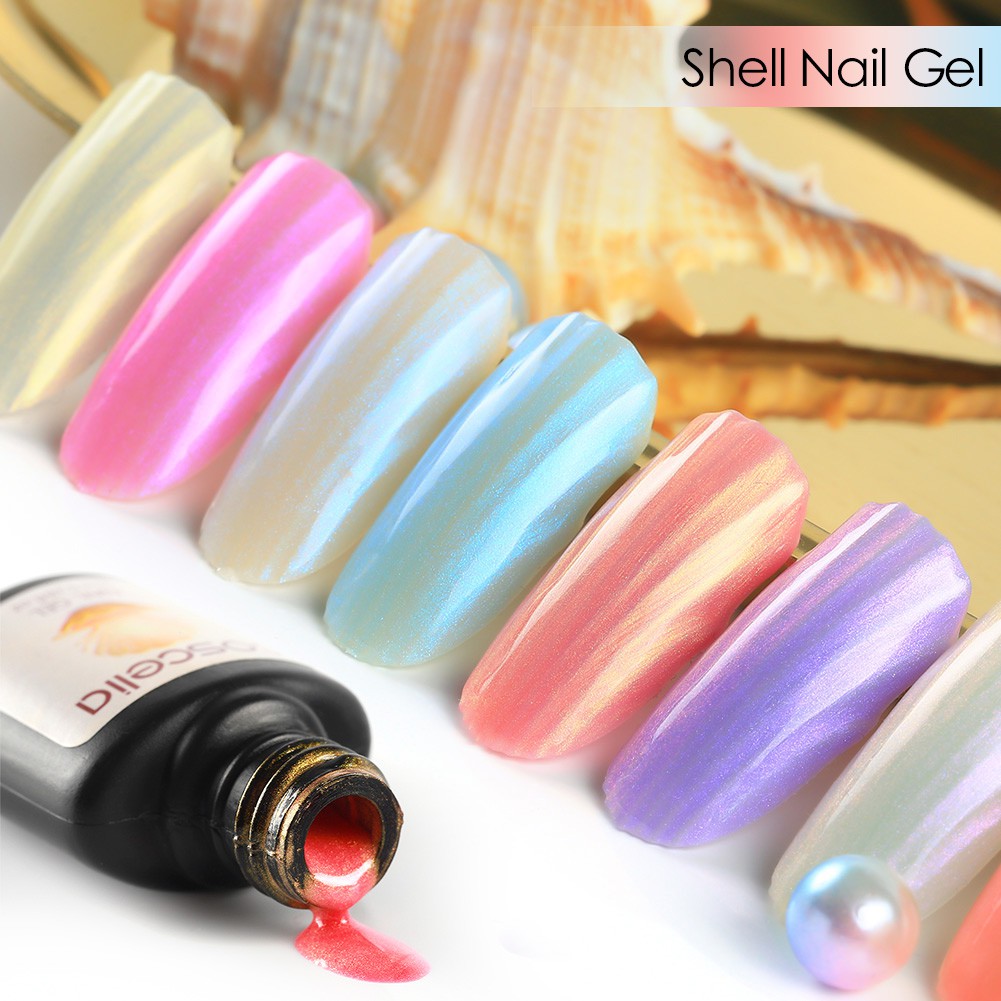 (Hàng Mới Về) 1 Lọ Sơn Móng Tay Gel Uv 8ml Vỏ Sò Ánh Ngọc Trai