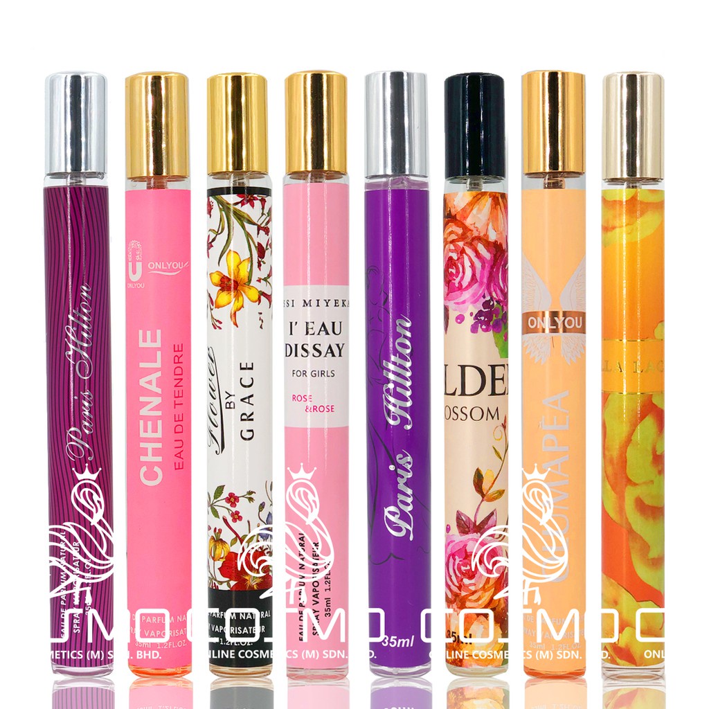 Nước hoa dạng xịt, nước hoa nam nữ hương thơm nước hoa dubai quyến rũ, nhẹ nhàng  dung tích 35ml 7 mùi hương lựa chọn