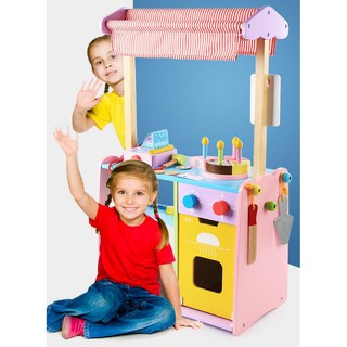 Bộ đồ chơi gỗ cửa hàng bán bánh lưu động MG4104