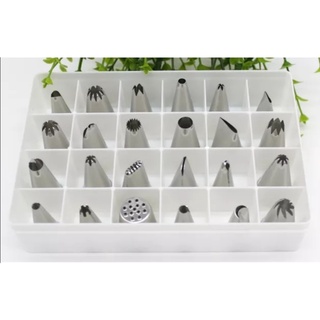 Bộ đui bắt kem 24 chiếc inox