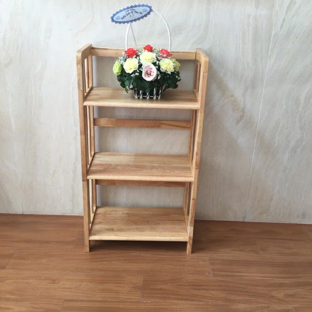 KỆ SÁCH GỖ ĐA NĂNG 3 TẦNG 50CM