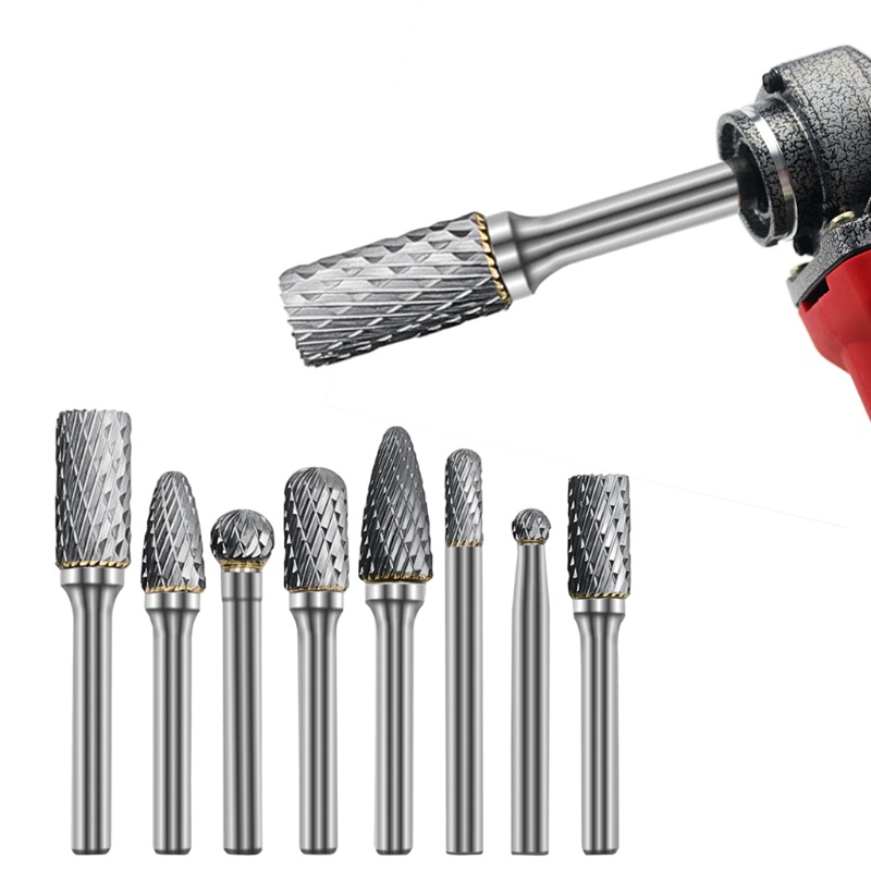 Bộ 8 Mũi Khoan Mài Bằng Hợp Kim Cứng Chuyên Dụng