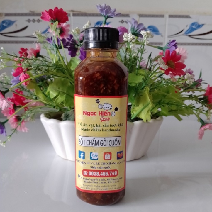 Sốt chấm gỏi cuốn chay mặn đều dùng được 300ml, NGỌC HIỂN FOODY