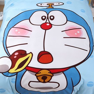 Bộ Drap & Chăn Phao Cotton Tina - Doreamon