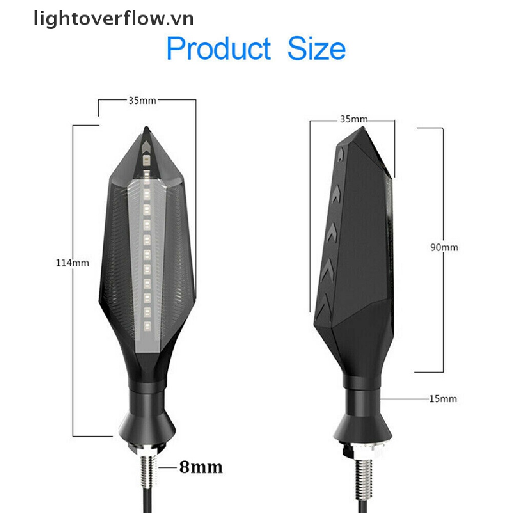 Đèn LED Xi Nhan 8mm Chuyên Dụng Cho Xe Mô Tô [VN]