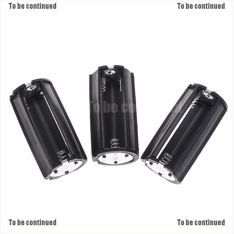 1/3Pcs 3x AA to D Size Battery Adapter Converter Holder Case Box