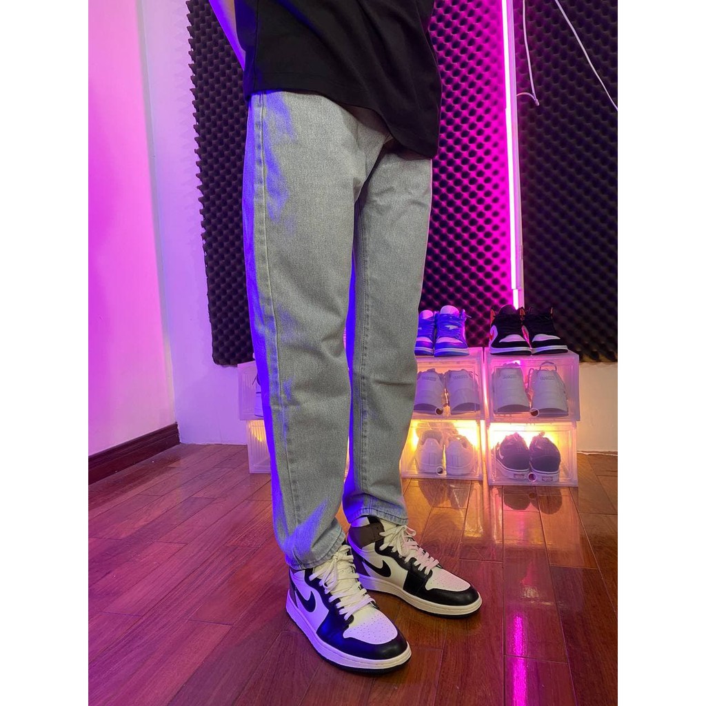  Quần bò nam ống rộng, baggy xanh sky MALTRIK dáng Hàn Quốc | BigBuy360 - bigbuy360.vn