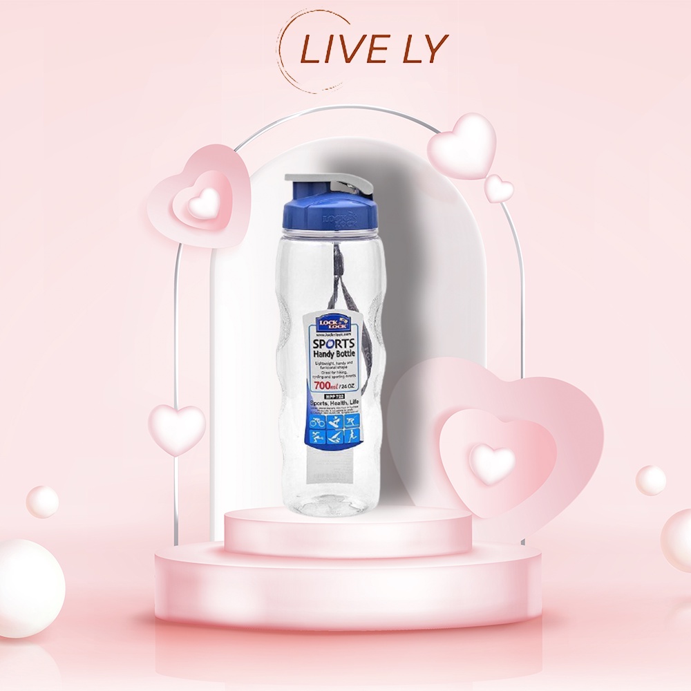 Bình Nước Thể Thao Lock&Lock 500ml Nhựa PP Màu xanh dương