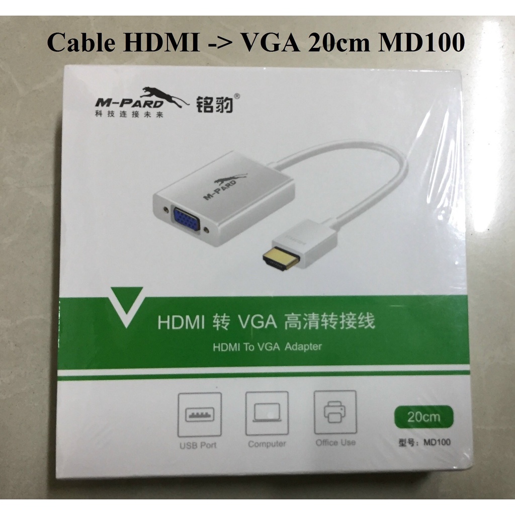 Cáp chuyển HDMI To VGA mPD VSPtech cáp HDMI 1.5m  cao cấp full hd 1080p