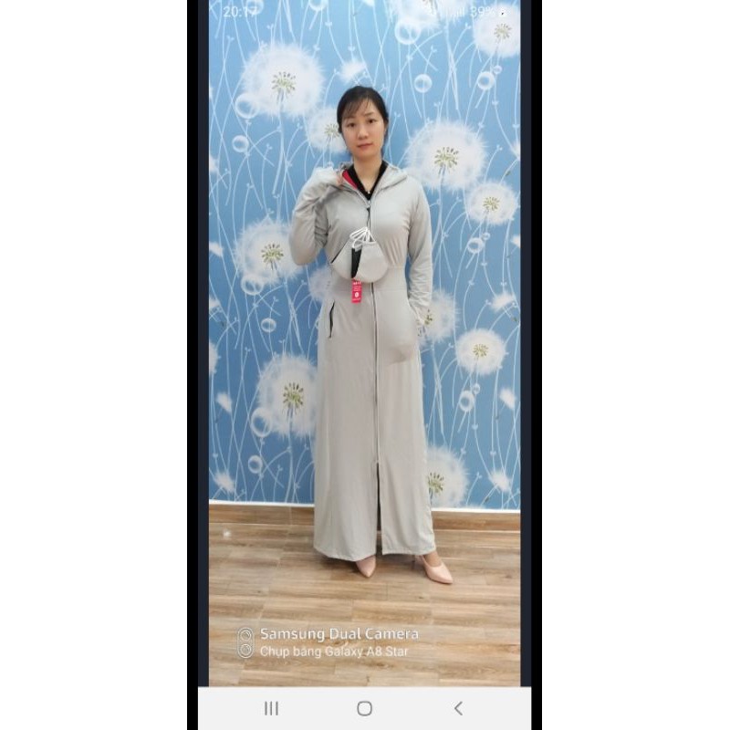 áo choàng dài Chống Nắng toàn thân 2 lớp vải Nano nhật thông hơi thoáng khí chống tia UV cao cấp | BigBuy360 - bigbuy360.vn