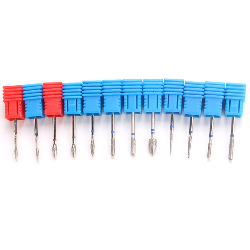 12 Style Tungsten Carbide Nail Drill Bits Machine Nail Cutter Nail File Manicure