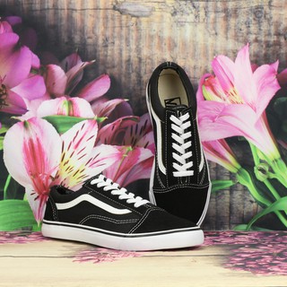 Giày Vải Sneaker VA Nam Cổ Thấp Màu Đen Đế Trắng