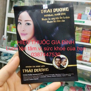 Dầu gội nhuộm đen tóc dược liệu thái dương