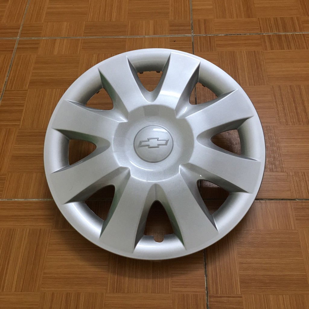 Ốp Chụp Mâm Lazang Giả Vành Đúc Cho Xe Chevrolet Spark, Matiz - 13inch Màu Bạc