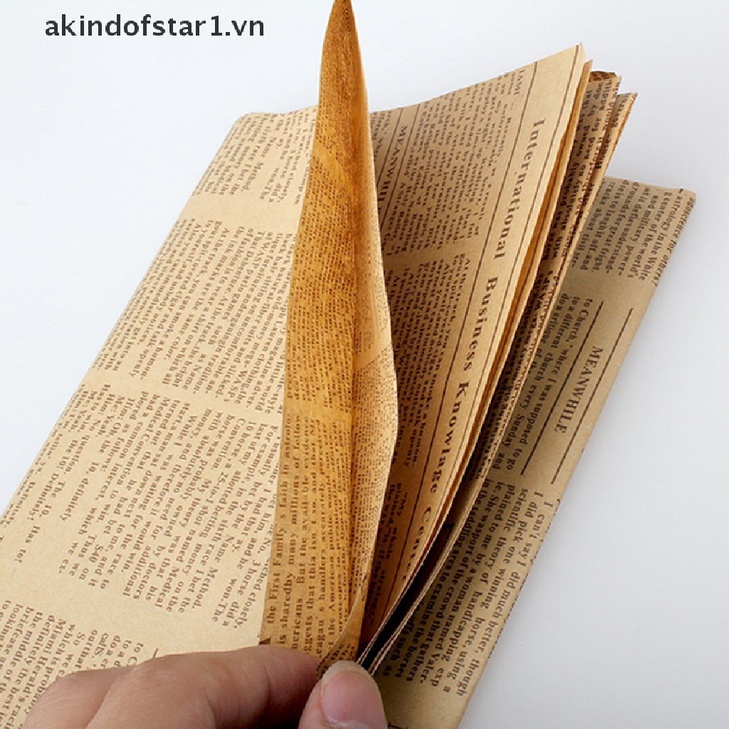 Cuộn Giấy kraft Hai Mặt Dùng Gói Quà Giáng Sinh Phong Cách vintage