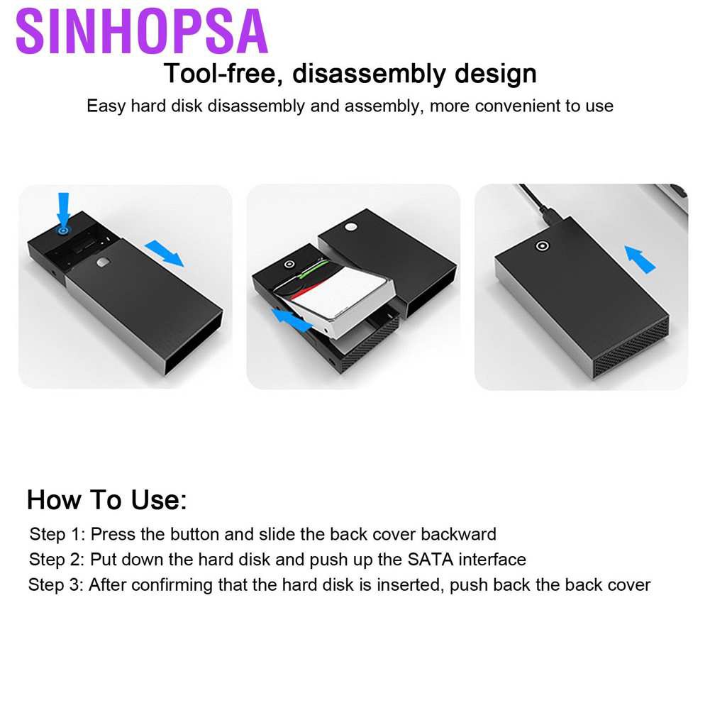Hộp Ổ Cứng Di Động Hdd K3567U3S 100v 240v | BigBuy360 - bigbuy360.vn