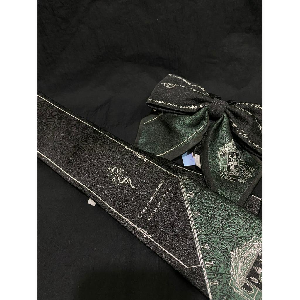 [Đặt trước]Cà vạt, nơ họa tiết Slytherin JK DK - Update loại mới 2