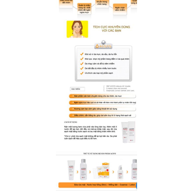 [Mã SKAMPUSH11 giảm 10% đơn 200k] Sữa rửa mặt cho da mụn SNP ACSYS Cleansing Foam 180g | BigBuy360 - bigbuy360.vn