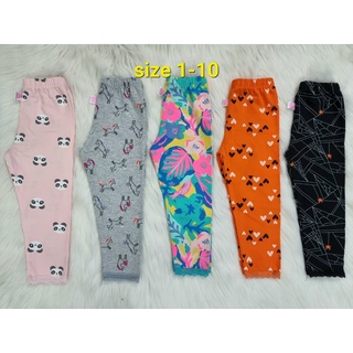 Quần legging, quần thun ôm bé gái 8-23kg vải cotton 100% 5 mẫu
