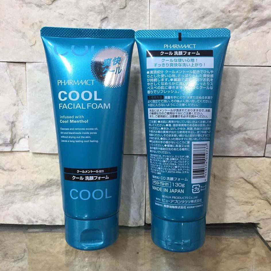 Sữa rửa mặt Pharmaact COOL cho nam 130g | BigBuy360 - bigbuy360.vn