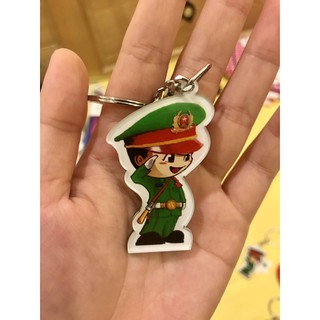 Combo 5 móc khoá chibi cảnh sát