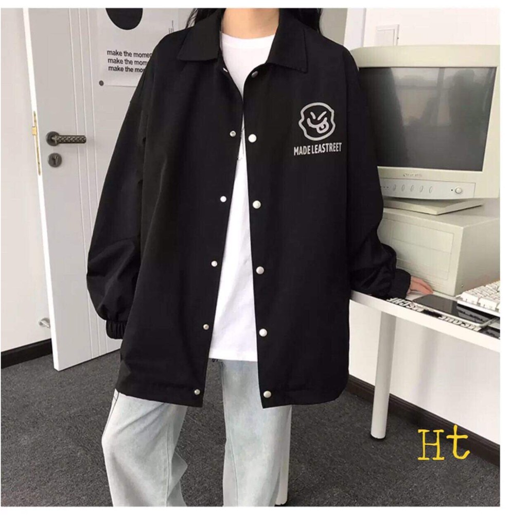 Áo gió cúc bấm Street mặt cười 5d HTH1120 | BigBuy360 - bigbuy360.vn
