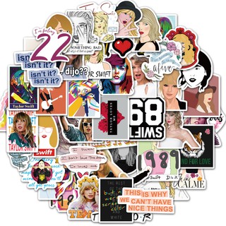 Set 10 / 25 / 50 Sticker Dán Hình Ca Sĩ Taylor Swift Trang Trí