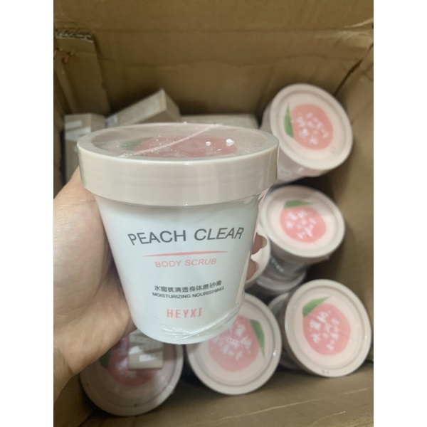 ❤️Tẩy da chết body tẩy da chết toàn thân Peach clear tinh chất đào tẩy sạch da chết trên cơ thể không kích ứng da,mềm da