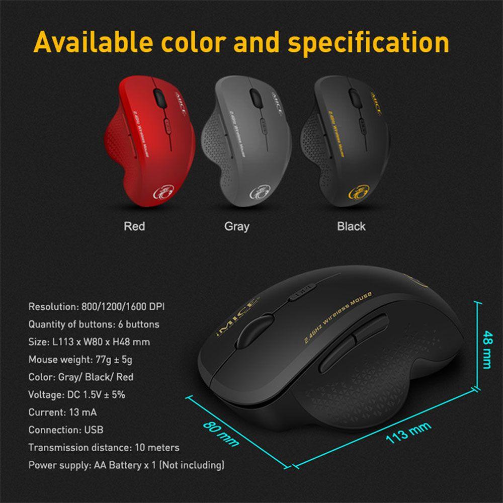 Chuột Quang Gaming TAYLOR1 Không Dây 2.4G 1600 DPI, ĐầU CắM USB Cho MáY TíNh
