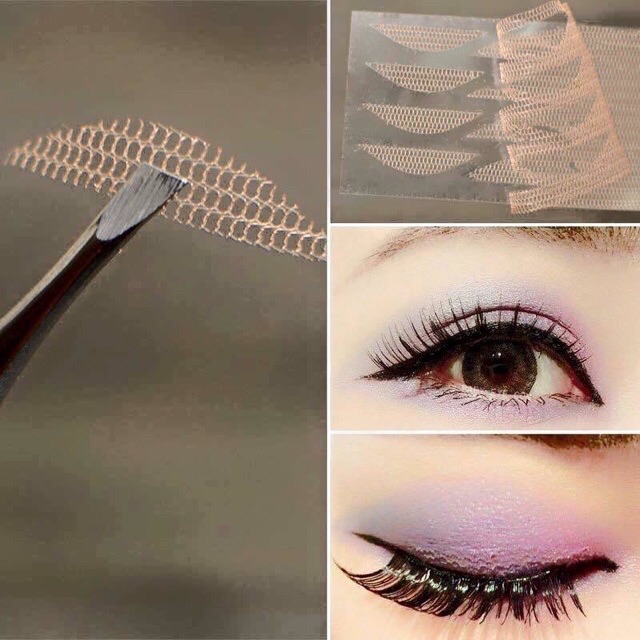 Miếng Dán Mí Lưới Keli Allergy Double Eyelid Stickers 60 miếng kèm keo và nhíp gắp