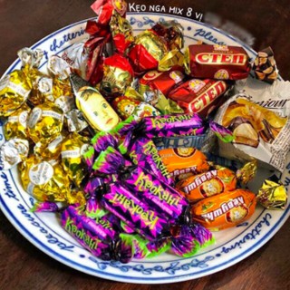 Kẹo Accoptii Socola mix tổng hợp 8 vị của Nga (gói 450gr)