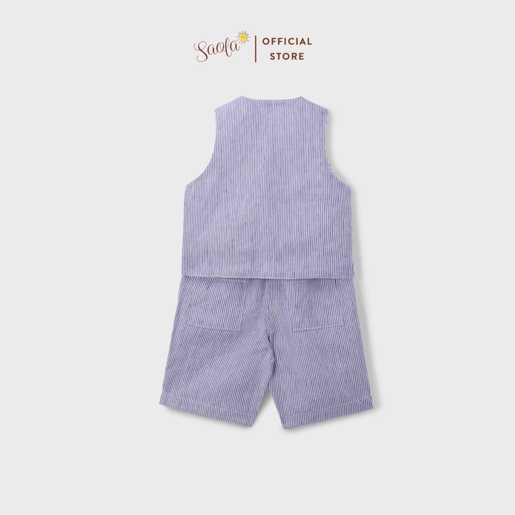 Combo Gile Chất Liệu Linen Cao Cấp Phong Cách Hàn Quốc Cho Bé Trai - COMBOGIL1 - SAOLA KIDS CLOTHING