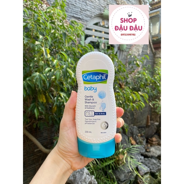 [MẪU MỚI] Sữa tắm dưỡng ẩm CETAPHIL BABY MOISTURIZING WASH &amp; BATH 230ml