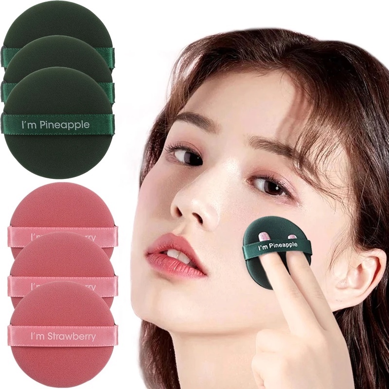 [Hàng mới về] Mút Trang Điểm Siêu Mềm Hình Tròn Dùng Để Đánh Phấn Nền / Kem Bb Dạng Lỏng Tiện Dụng Hợp Vệ Sinh