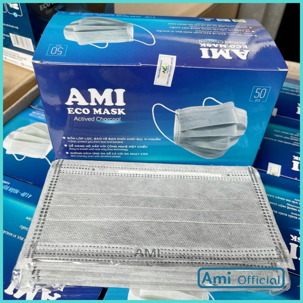Hộp khẩu trang y tế  4 lớp  Ami ecomask