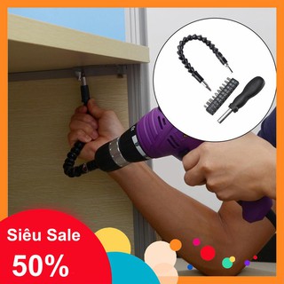 [GHD][FREESHIP] BỘ MŨI KHOAN ĐA NĂNG UỐN DẺO KÈM ĐẦU (7383, LM) [SỈ]