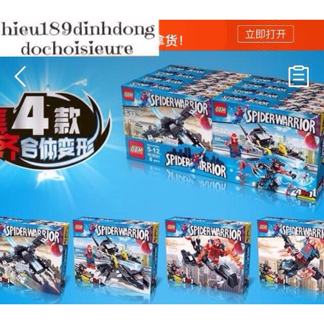 Lắp ráp xếp hình Lego siêu anh hùng 99361: Liên minh người nhện đại chiến robot venom (ảnh thật) (KHách chat chọn mẫu)